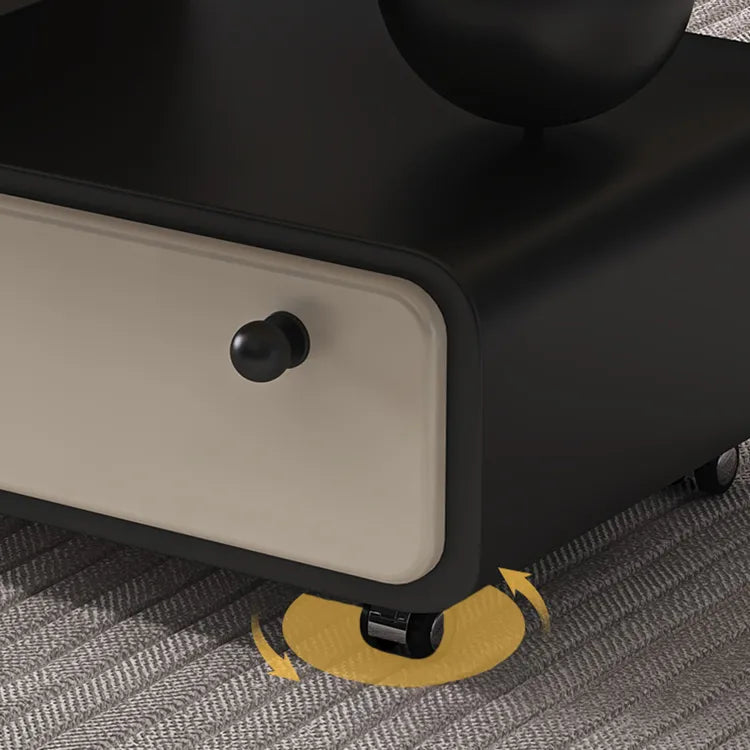 Coffee table Beige Black Solid wood Eco-friendly Board Acrylic htyjj-6584