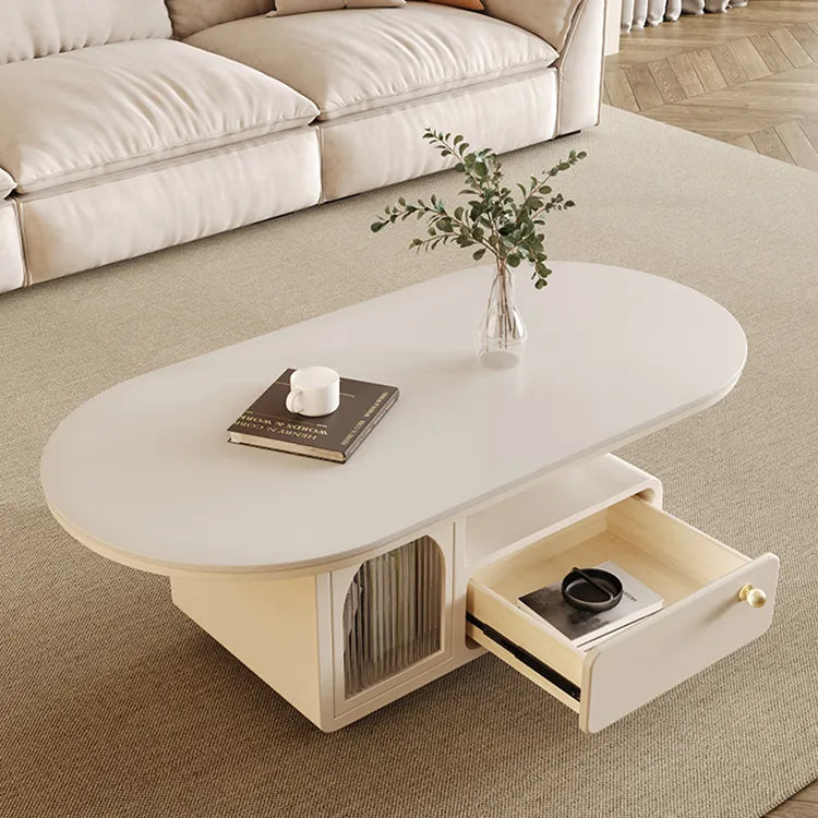 Coffee table White Black Solid wood Sintered Stone Acrylic htyjj-6585