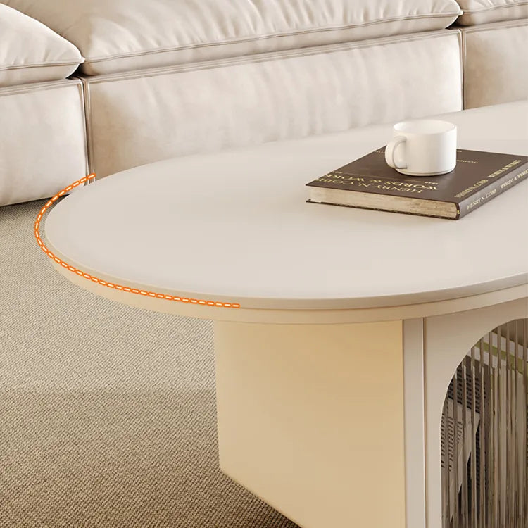 Coffee table White Black Solid wood Sintered Stone Acrylic htyjj-6585