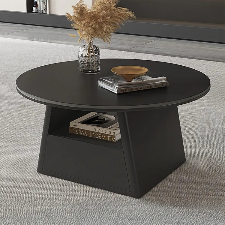 Coffee table COLOR1 COLOR2 White Black Brown Solid wood Sintered Stone Multi-layer board htyjj-6587