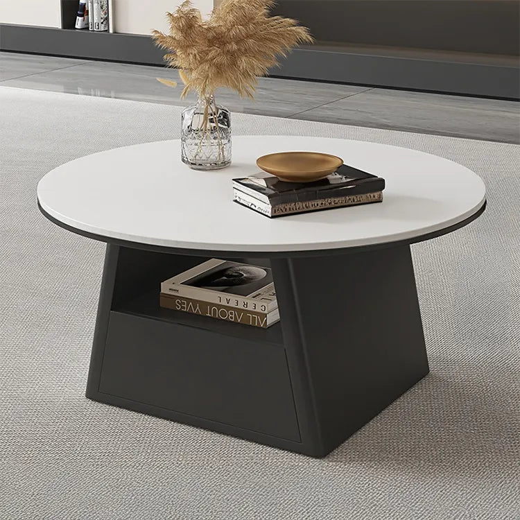 Coffee table COLOR1 COLOR2 White Black Brown Solid wood Sintered Stone Multi-layer board htyjj-6587