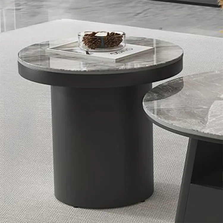 Coffee table COLOR1 COLOR2 White Black Sintered Stone htyjj-6588