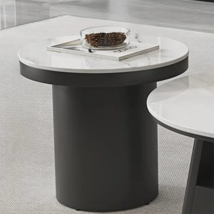 Coffee table COLOR1 COLOR2 White Black Sintered Stone htyjj-6588