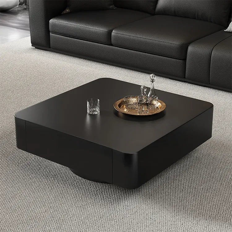 Coffee table COLOR1 COLOR2 White Black Solid wood Sintered Stone htyjj-6590