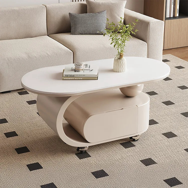 Coffee table Black White COLOR1 Solid wood Sintered Stone htyjj-6591