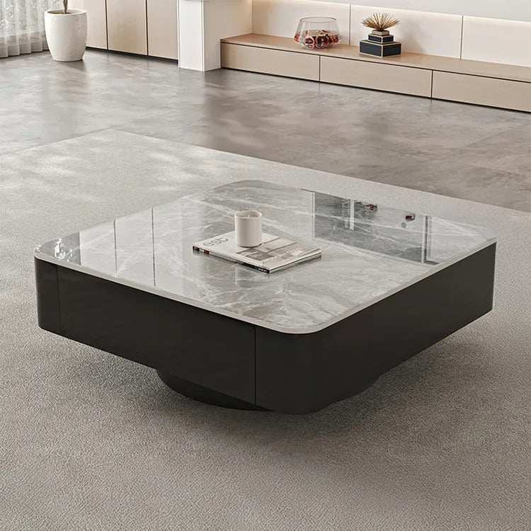 Coffee table Black COLOR1 COLOR2 COLOR3 Sintered Stone Solid wood htyjj-6593