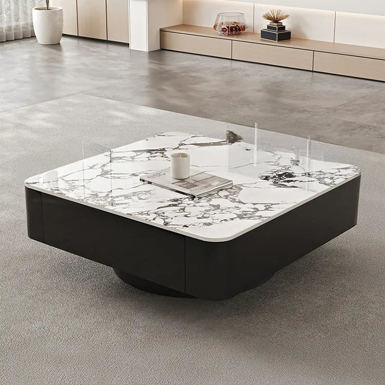 Coffee table Black COLOR1 COLOR2 COLOR3 Sintered Stone Solid wood htyjj-6593