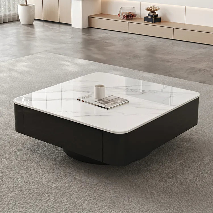 Coffee table Black COLOR1 COLOR2 COLOR3 Sintered Stone Solid wood htyjj-6593