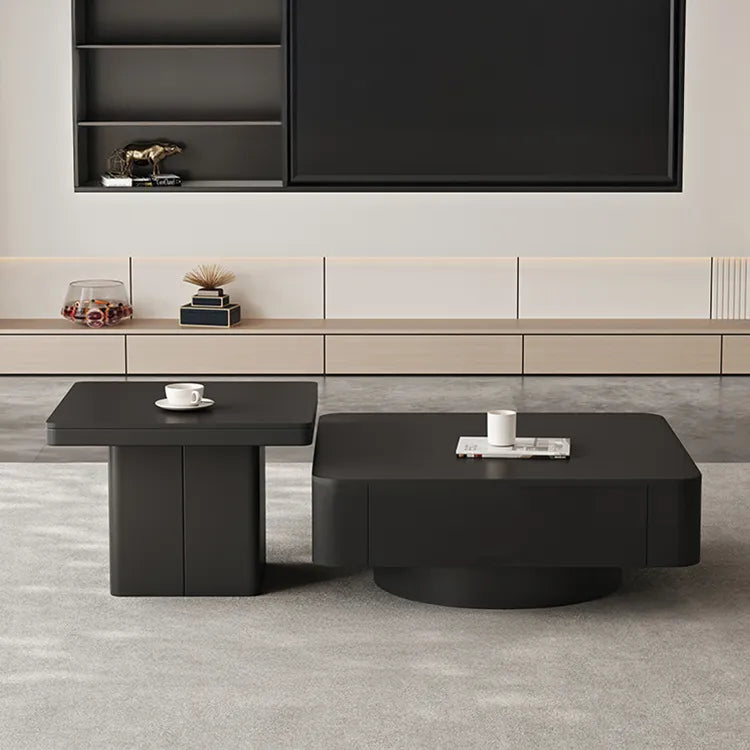 Coffee table Black COLOR1 COLOR2 COLOR3 Sintered Stone Solid wood htyjj-6593