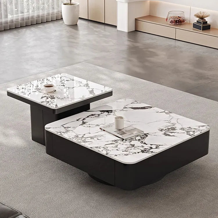 Coffee table Black COLOR1 COLOR2 COLOR3 Sintered Stone Solid wood htyjj-6593