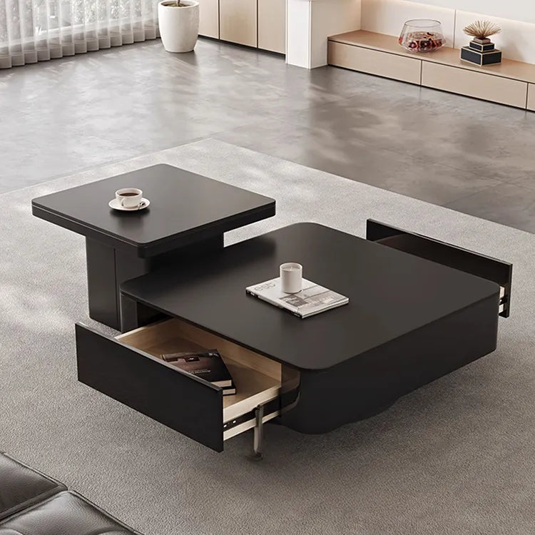 Coffee table Black COLOR1 COLOR2 COLOR3 Sintered Stone Solid wood htyjj-6593