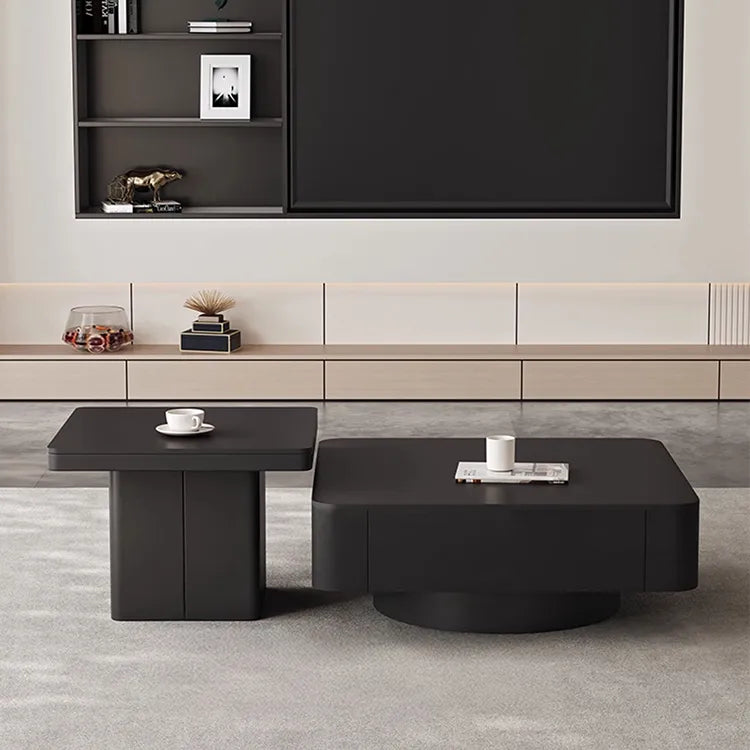 Coffee table Black COLOR1 COLOR2 COLOR3 Sintered Stone Solid wood htyjj-6593