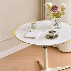 Coffee table COLOR1 White Sintered Stone Aluminum alloy htyjj-6597