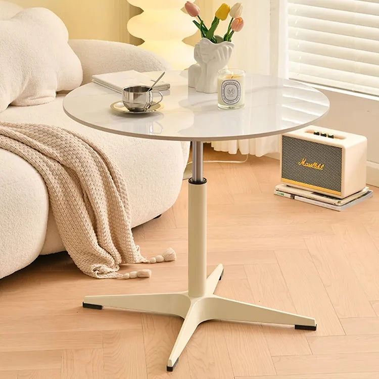 Coffee table COLOR1 White Sintered Stone Aluminum alloy htyjj-6597