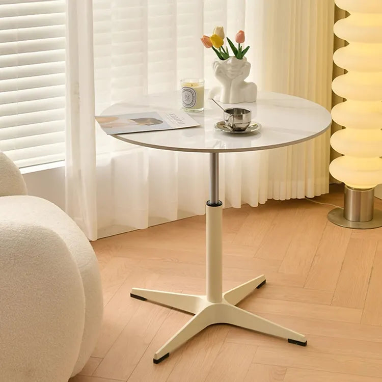 Coffee table COLOR1 White Sintered Stone Aluminum alloy htyjj-6597