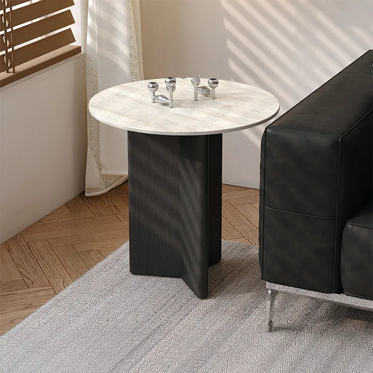 Coffee table COLOR1 COLOR2 Black White Sintered Stone Eco-friendly Board htyjj-6599