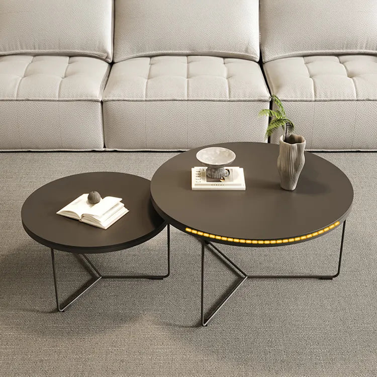 Coffee table Black COLOR1 Sintered Stone Eco-friendly Board htyjj-6600
