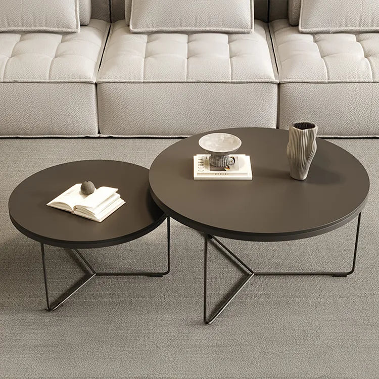 Coffee table Black COLOR1 Sintered Stone Eco-friendly Board htyjj-6600