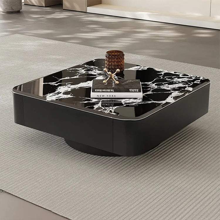 Coffee table COLOR1 COLOR2 Solid wood Multi-layer board Sintered Stone htyjj-6608