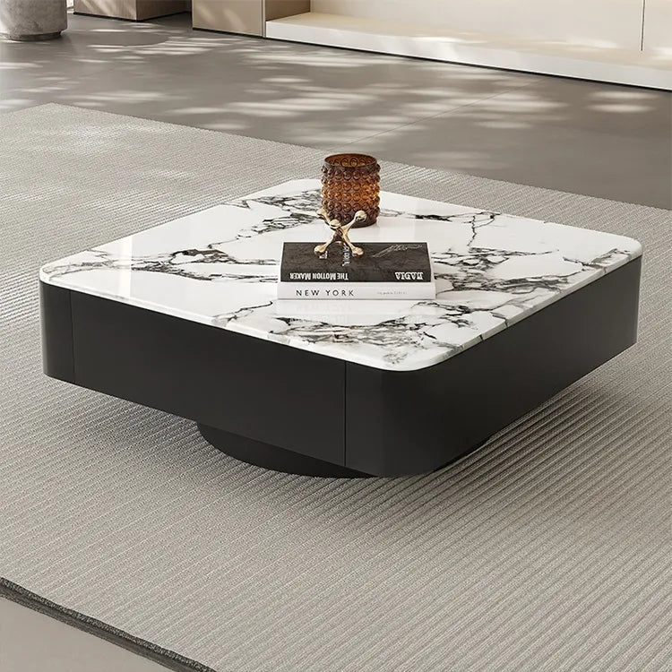 Coffee table COLOR1 COLOR2 Solid wood Multi-layer board Sintered Stone htyjj-6608
