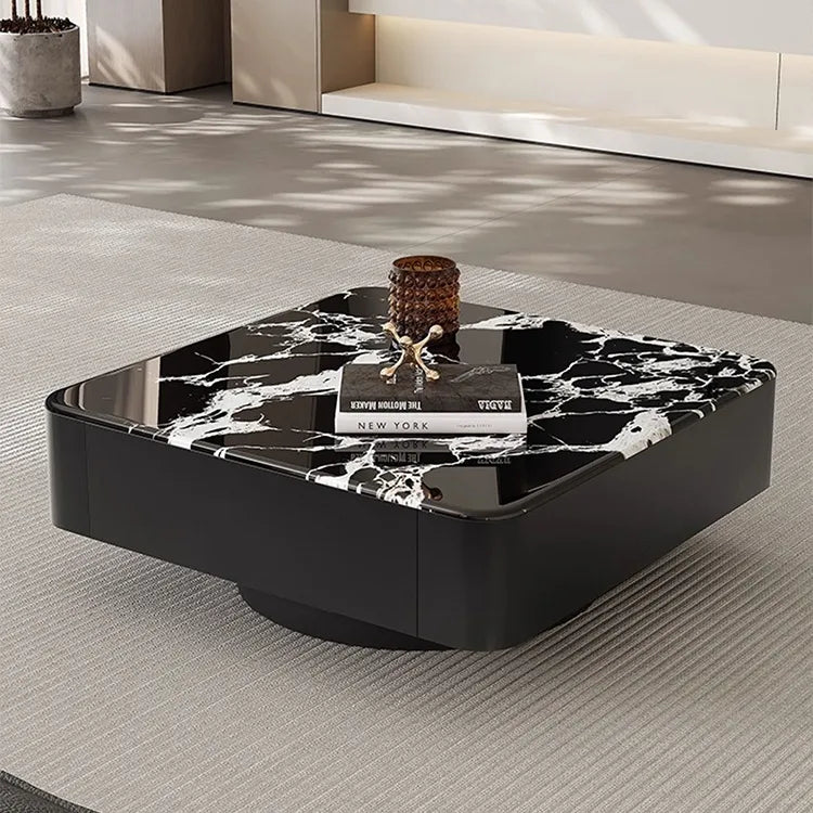 Coffee table COLOR1 COLOR2 Solid wood Multi-layer board Sintered Stone htyjj-6608