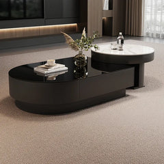 Coffee table SET1 SET2 Tempered glass Sintered Stone Solid wood Eco-friendly Board htyjj-6611