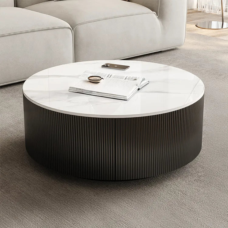Coffee table COLOR1 Black Sintered Stone Eco-friendly Board htyjj-6612