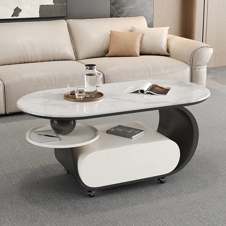 Coffee table COLOR1 COLOR2 COLOR3 Sintered Stone Solid wood htyjj-6616