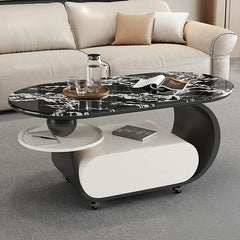 Coffee table COLOR1 COLOR2 COLOR3 Sintered Stone Solid wood htyjj-6616