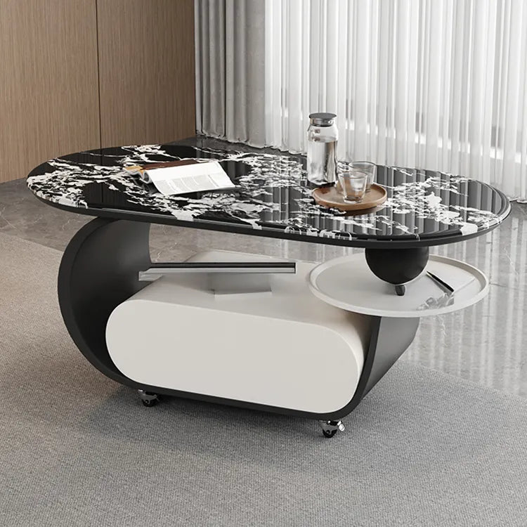 Coffee table COLOR1 COLOR2 COLOR3 Sintered Stone Solid wood htyjj-6616