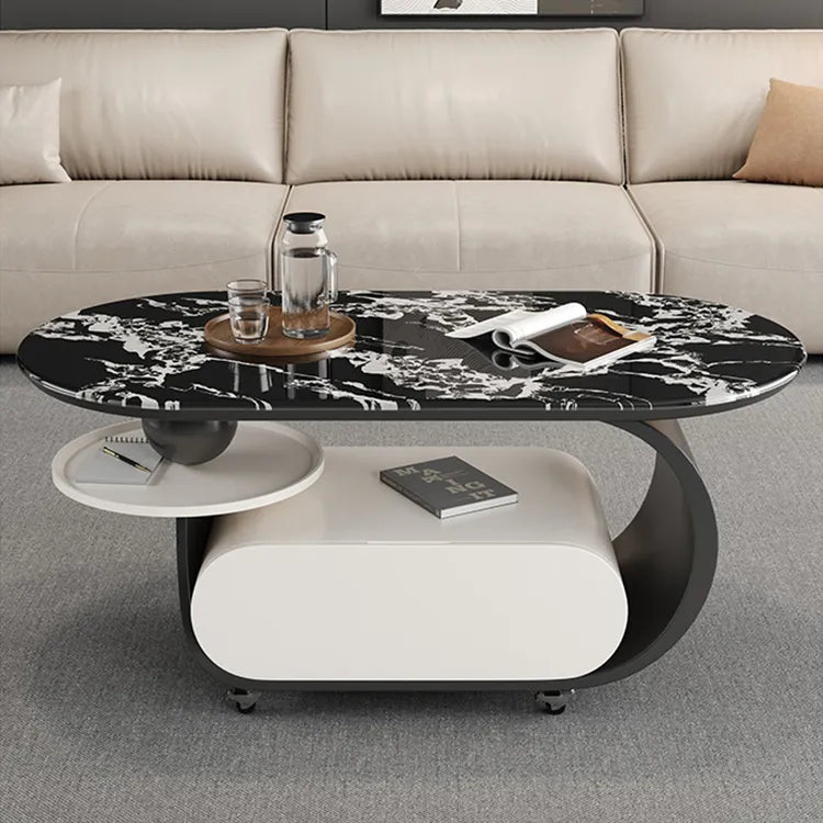 Coffee table COLOR1 COLOR2 COLOR3 Sintered Stone Solid wood htyjj-6616