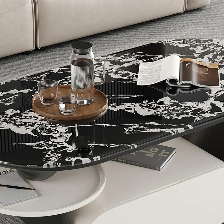 Coffee table COLOR1 COLOR2 COLOR3 Sintered Stone Solid wood htyjj-6616