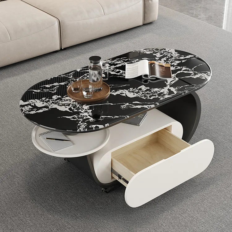 Coffee table COLOR1 COLOR2 COLOR3 Sintered Stone Solid wood htyjj-6616