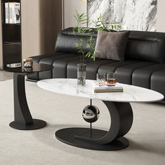 Coffee table Gray Tempered glass htyjj-6621