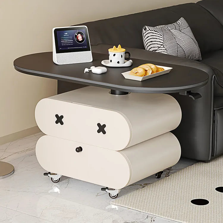 Coffee table Black Sintered Stone Solid wood htyjj-6622