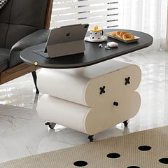 Coffee table Black Sintered Stone Solid wood htyjj-6622
