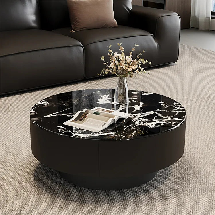 Coffee table Black COLOR1 COLOR2 Tempered glass Solid wood htyjj-6623-2