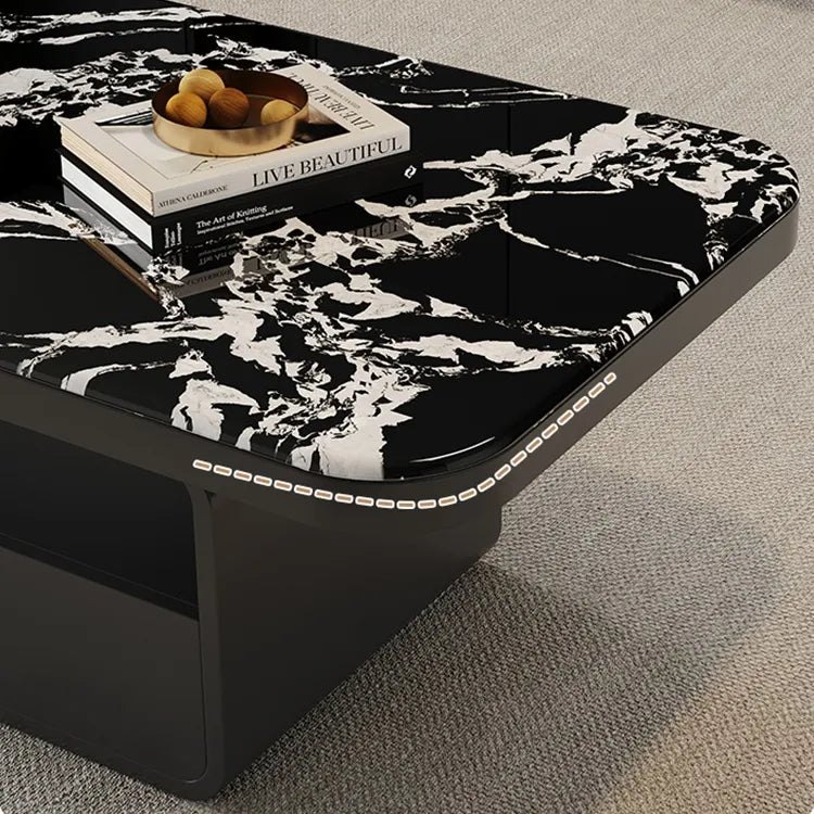 Coffee table COLOR1 COLOR2 COLOR3 Sintered Stone Solid wood htyjj-6624