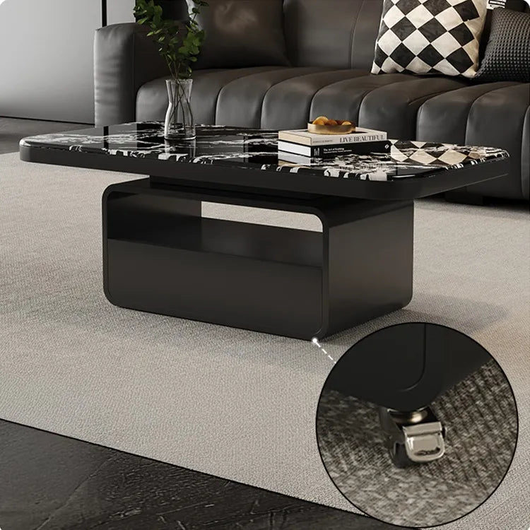 Coffee table COLOR1 COLOR2 COLOR3 Sintered Stone Solid wood htyjj-6624