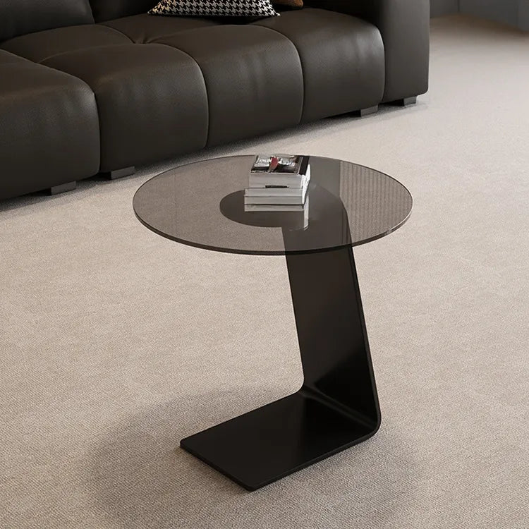 Coffee table Gray Brown Tempered glass htyjj-6628