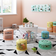 Vibrant Multi-Color Seating: Stylish White, Orange, Green, Pink, Yellow, and Blue Stools for Any Space hwn-1608