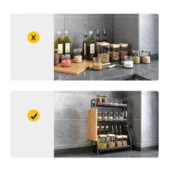 Sleek Black Storage Rack - Organize Your Space with Style and Durability hwn-1616