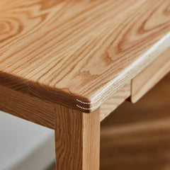 Elegant Red Oak Natural Wood Table - Timeless Beauty for Your Home! hykmq-748