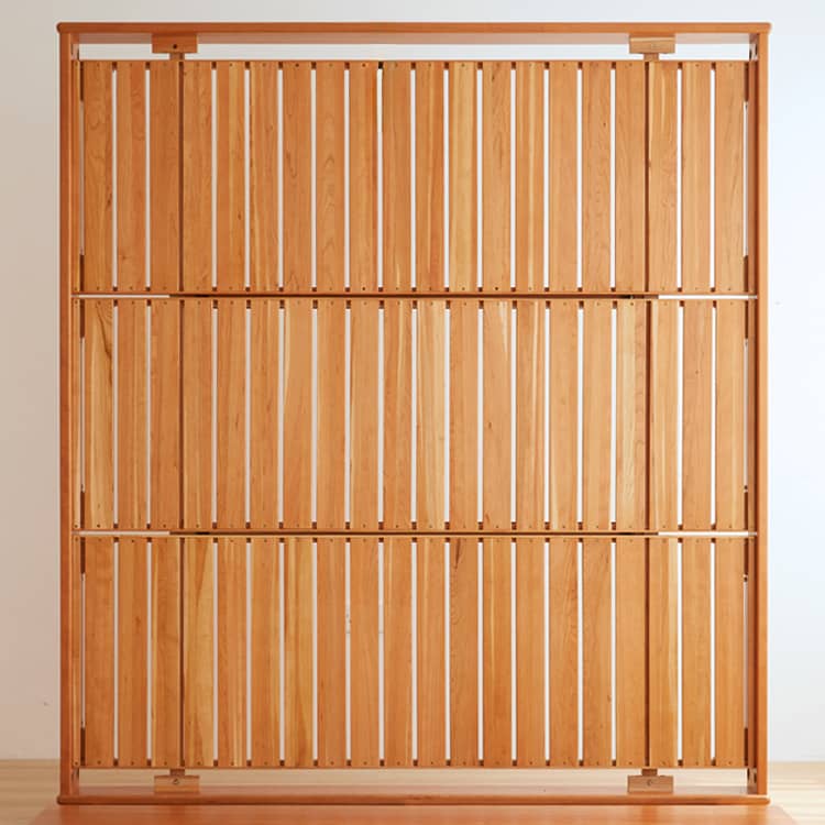 Stunning Cherry Wood Bed Frame - Natural Wood Finish for Elegant Bedroom Decor hykmq-773