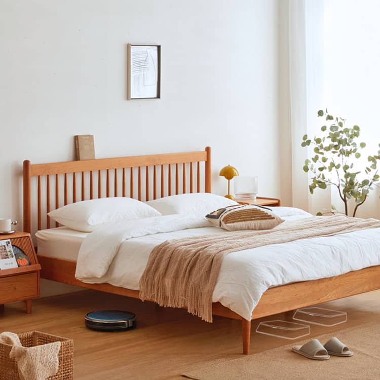 Natural Wood Beds: Elegant Cherry and Classic Pine Options hykmq-776