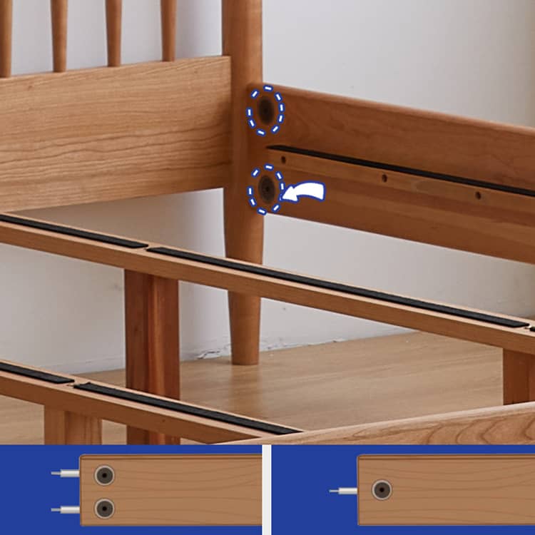 Natural Wood Beds: Elegant Cherry and Classic Pine Options hykmq-776