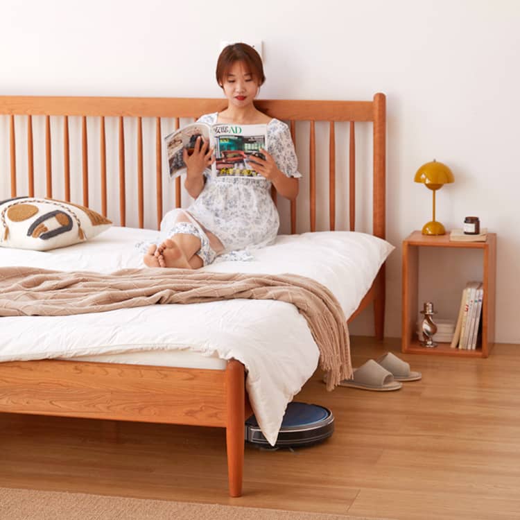 Natural Wood Beds: Elegant Cherry and Classic Pine Options hykmq-776