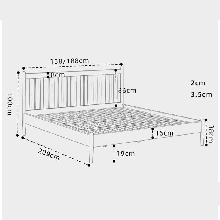 Natural Wood Beds: Elegant Cherry and Classic Pine Options hykmq-776