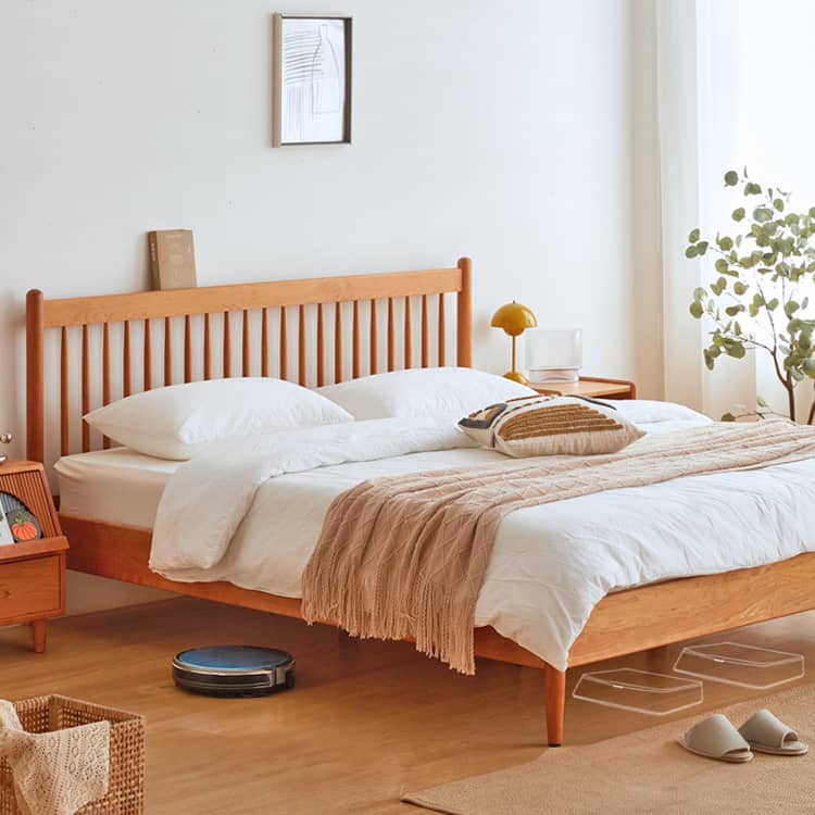 Natural Wood Beds: Elegant Cherry and Classic Pine Options hykmq-776