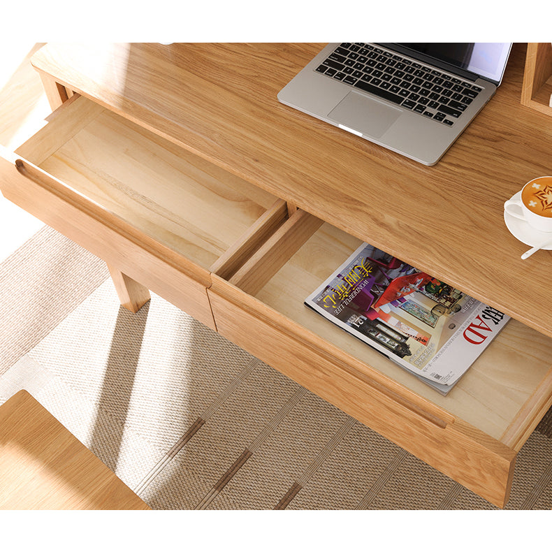 Stunning Brown Oak Wood Table for Elegant Natural Décor hym-1530